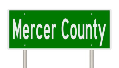 İşaretli yeşil 3D otoyol