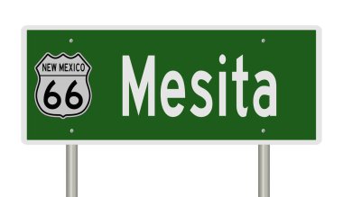 İşaretli yeşil 3D otoyol