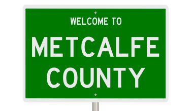 İşaretli yeşil 3D otoyol