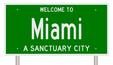 İşaretli yeşil 3D otoyol