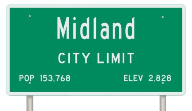 İşaretli yeşil 3D otoyol