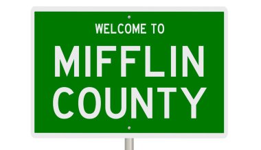 İşaretli yeşil 3D otoyol