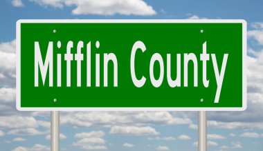 İşaretli yeşil 3D otoyol