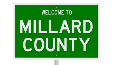 İşaretli yeşil 3D otoyol