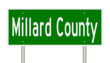 İşaretli yeşil 3D otoyol