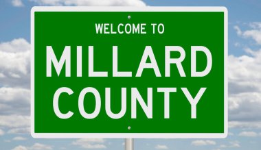 İşaretli yeşil 3D otoyol