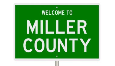 İşaretli yeşil 3D otoyol