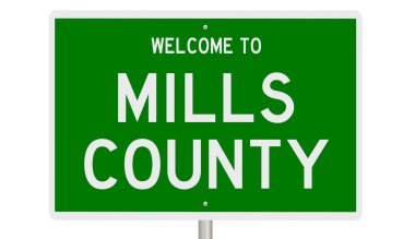 İşaretli yeşil 3D otoyol