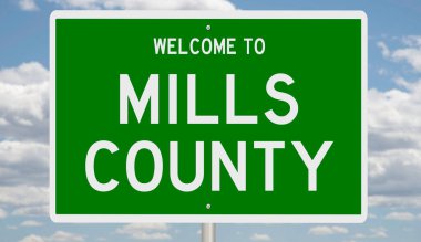 İşaretli yeşil 3D otoyol