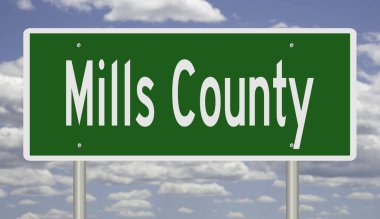 İşaretli yeşil 3D otoyol