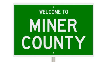 İşaretli yeşil 3D otoyol