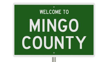 İşaretli yeşil 3D otoyol