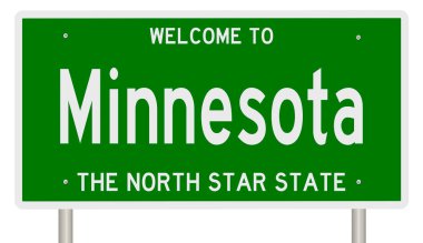 İşaretli yeşil 3D otoyol