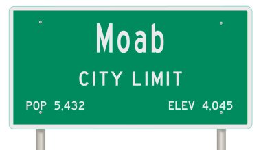 İşaretli yeşil 3D otoyol