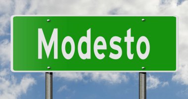 İşaretli yeşil 3D otoyol