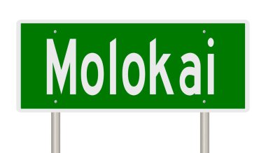 İşaretli yeşil 3D otoyol