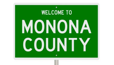 İşaretli yeşil 3D otoyol