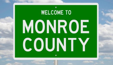 İşaretli yeşil 3D otoyol