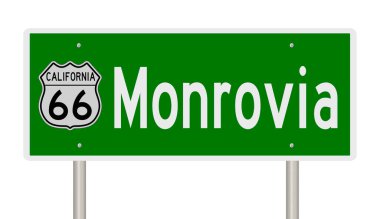 İşaretli yeşil 3D otoyol