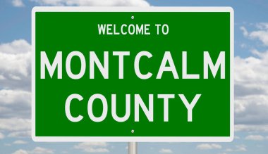 İşaretli yeşil 3D otoyol