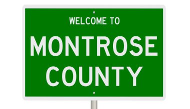 İşaretli yeşil 3D otoyol