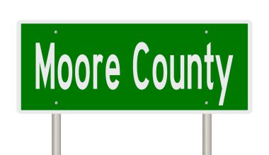 İşaretli yeşil 3D otoyol