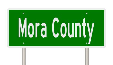 İşaretli yeşil 3D otoyol