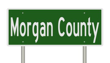 İşaretli yeşil 3D otoyol