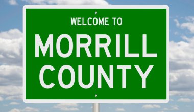 İşaretli yeşil 3D otoyol