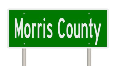 İşaretli yeşil 3D otoyol