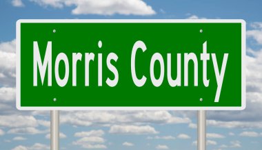 İşaretli yeşil 3D otoyol