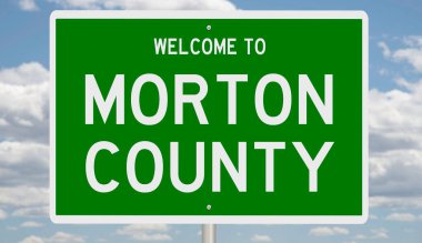 İşaretli yeşil 3D otoyol