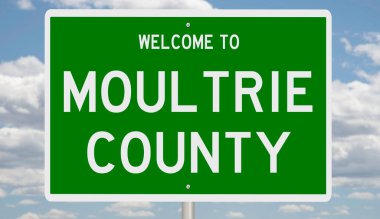 İşaretli yeşil 3D otoyol