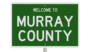 İşaretli yeşil 3D otoyol