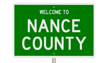 İşaretli yeşil 3D otoyol