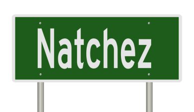 İşaretli yeşil 3D otoyol