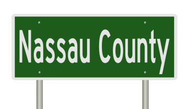 İşaretli yeşil 3D otoyol