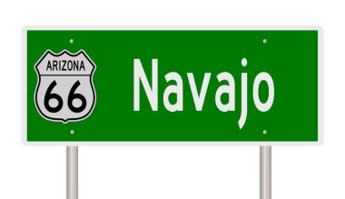 İşaretli yeşil 3D otoyol