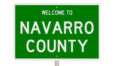 İşaretli yeşil 3D otoyol