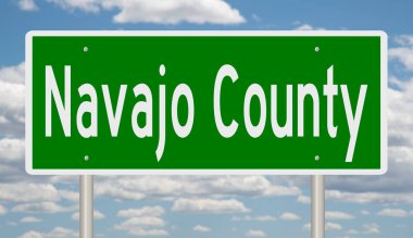 İşaretli yeşil 3D otoyol