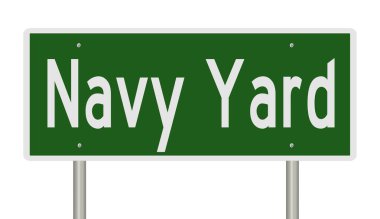 İşaretli yeşil 3D otoyol