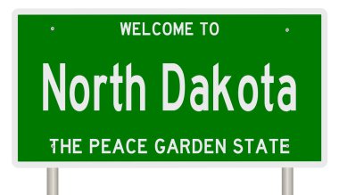 İşaretli yeşil 3D otoyol