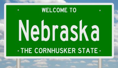 İşaretli yeşil 3D otoyol