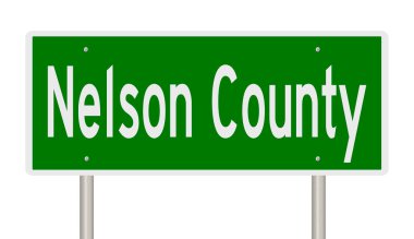 İşaretli yeşil 3D otoyol