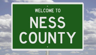 İşaretli yeşil 3D otoyol