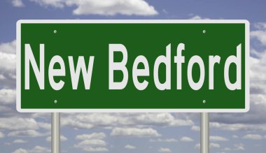 İşaretli yeşil 3D otoyol