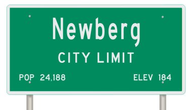 İşaretli yeşil 3D otoyol