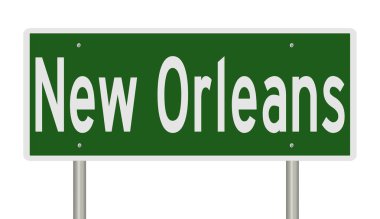 İşaretli yeşil 3D otoyol