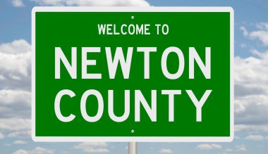 İşaretli yeşil 3D otoyol