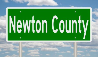 İşaretli yeşil 3D otoyol